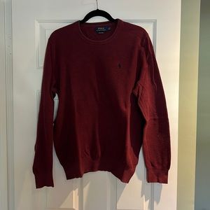 Polo Ralph Lauren Mesh-Knit Cotton Crewneck Sweater
